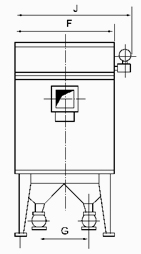 MF係列（liè）脈衝布筒濾塵器安裝示意圖