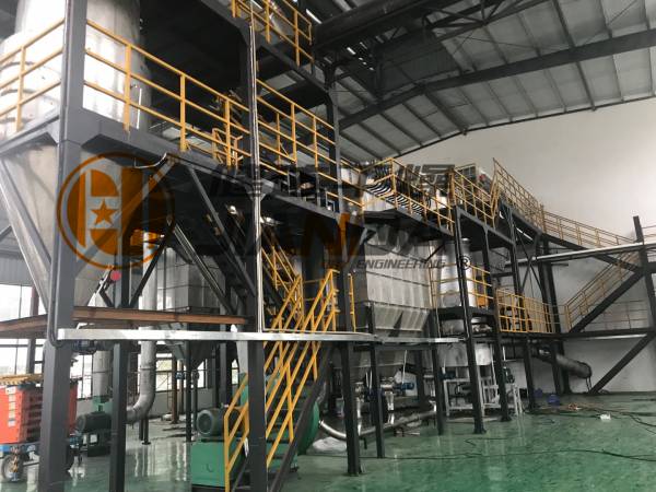 我司硫酸鋇閃蒸幹燥機順利交（jiāo）付客戶